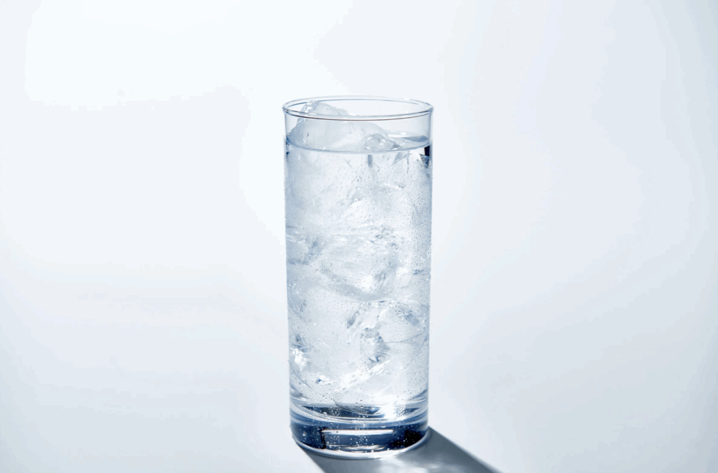 Glass of drinking water