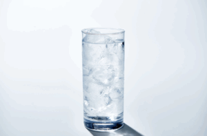 Glass of drinking water